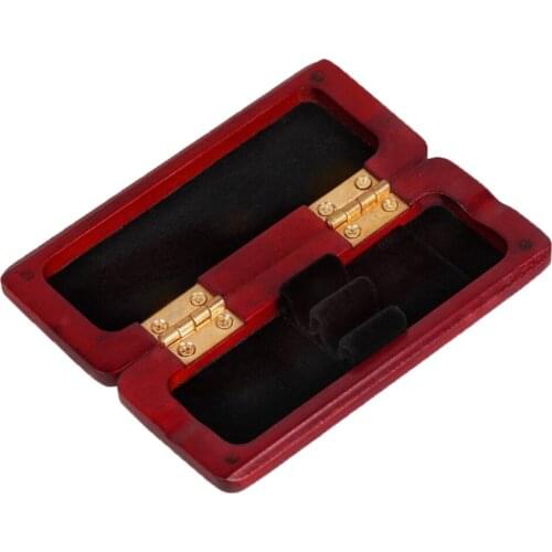 Solid Wood Oboe Reed Case Box Holder for 2pcs Reeds Woodwind Instrument Parts
