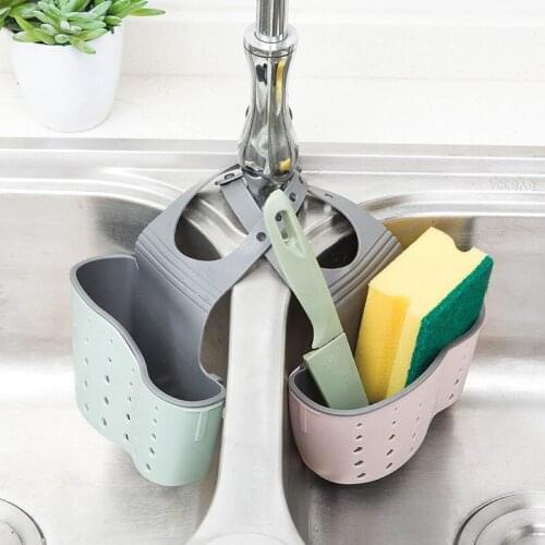 Kitchen Holder Wash Sink Shelf Soap Sponge Drain Rack Bathroom Storage Suction Cup Kitchen Organizer Sink kitchen Accessories