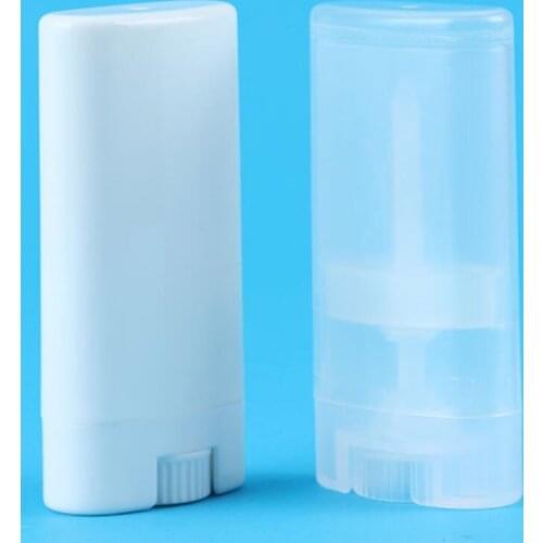 DIY 15ml Empty White/transparent lip balm lipstick cream tube Cosmetic Container plastic Deodorant tubes LX3999