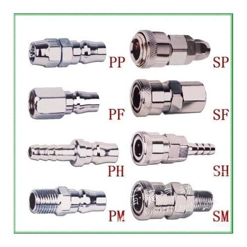 5 PcsPneumatic fitting C type Quick connector High pressure coupling PP20 SP20 PF20 SF20 PH20 SH20 PM20 SM20 work on Air compres