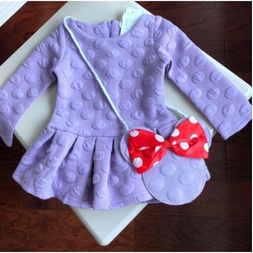 Girls air cotton 2 dresses and shirts + decorative bags