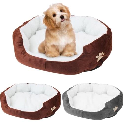 Hoopet Warm Soft Lamb Plush Pet Nest Bed Cave Mat for Dog Puppy Chihuahua Poodle Dachshund Cats