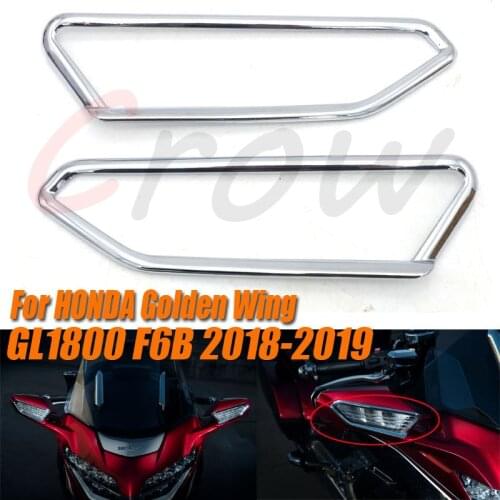 Chrome-plated ABS plastic headlight trim for Honda Goldwing GL1800 Goldwing DCT Tour 2018 2019 F6B 2018 2019 2020