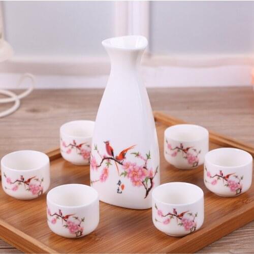 Ceramic set glass glass cup liquor liquor pot small wine beautiful men gift