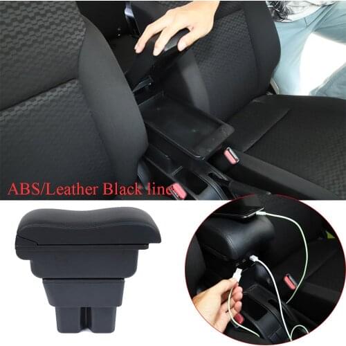 Console Center Armrest Box Assembly for Suzuki Jimny 2019 2020 JB74 Car Interior Accessories ABS Black with 3 USB Charge Port