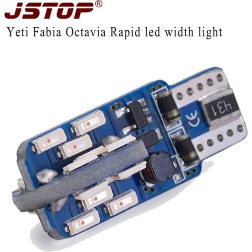 Yeti Fabia Octavia Rapid led width light T10 W5W Signal light led w5w canbus No error lamp led T10 bulbs 12V Car External Lights