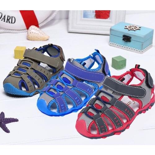 Summer Toddler Infant Kids Baby Girls Boys Hollow Out Shoes Anti-Slip Closed Toe Casual Children Beach Sandals Shoes Sneakers#g4