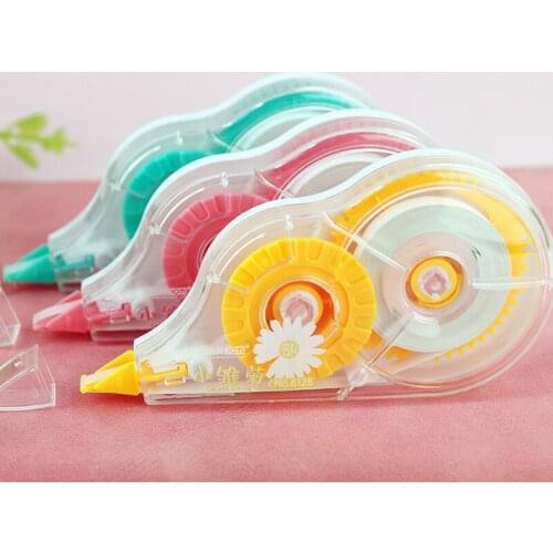 30m Cute Daisy Portable Correction Tape Strong Adhesive Dot Liner Tape Glue Scrapbooking Diary Stationery School Office Supply