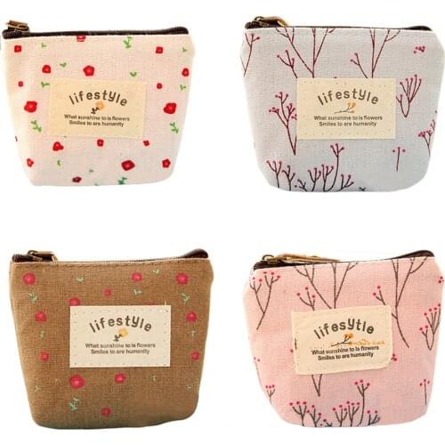 1PC Fashion Mini Cartoon Coin Purse Womens Waterproof Coin Purse Banana Cat Money Bags Change Pouch Wallet Canvas Coin