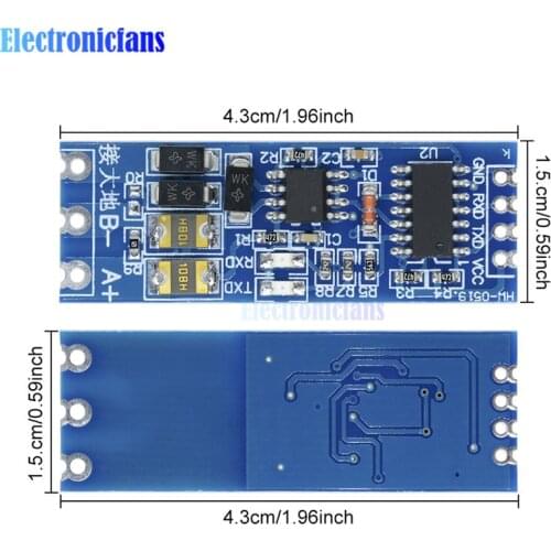 TTL Turn To RS485 Module 3.3V 5V Hardware Automatic Flow Control Module Serial UART Level Mutual Conversion Power Supply Module