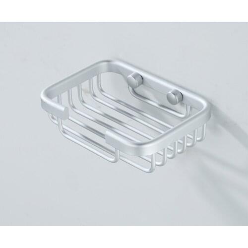 Stainless Steel Wall Mounted Shower Soap Holder Bathroom Storage Box Container Soap Dish Basket Tray Rack 130*90*40mm