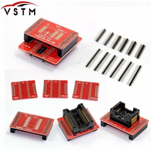 Original Adapters TSOP32 TSOP40 TSOP48 SOP44 SOP56 adapter kit for MiniPro TL866 TL866A TL866CS Universal Programmer
