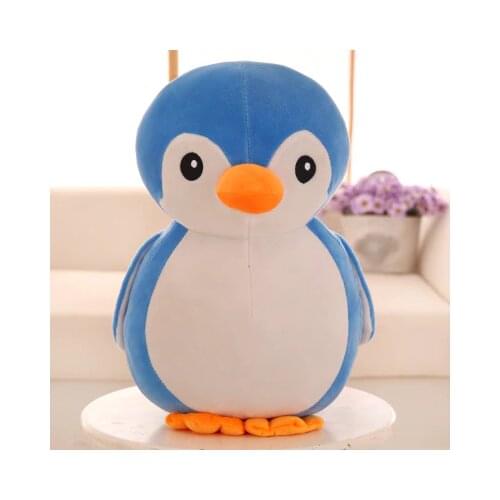 About 25cm cartoon blue penguin plush toy soft doll Christmas gift b0378