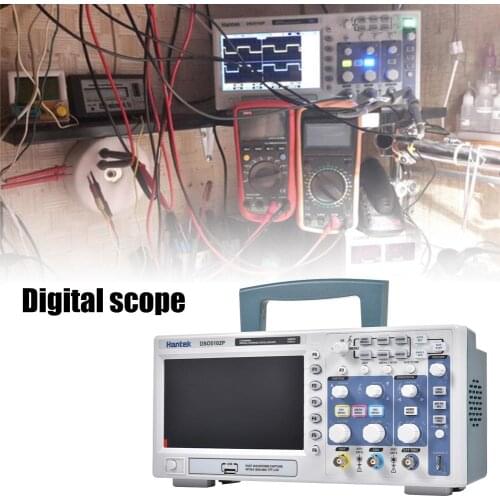 US EU Portable Digital Oscilloscope For Hantek DSO5072P 70MHz 2 Channels 8 Bits A/D Converter Handheld USB Storage Oscilloscope