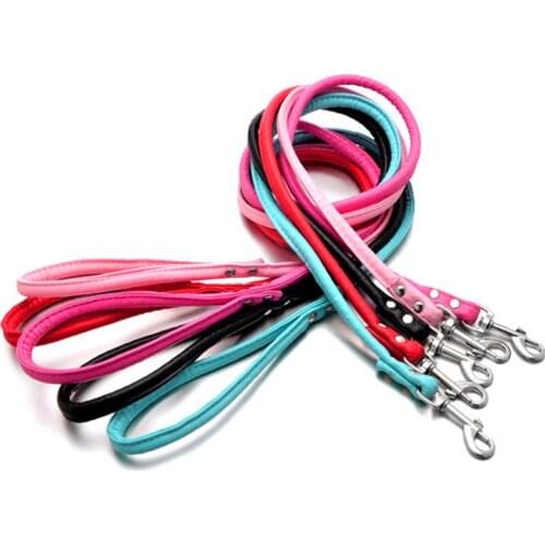 Dog Leash Harnesses Pu Leather Puppy Cat Lead Rope for Small Medium Dogs Chihuahua Pet Supplies Doggie Belt for Safe Walking