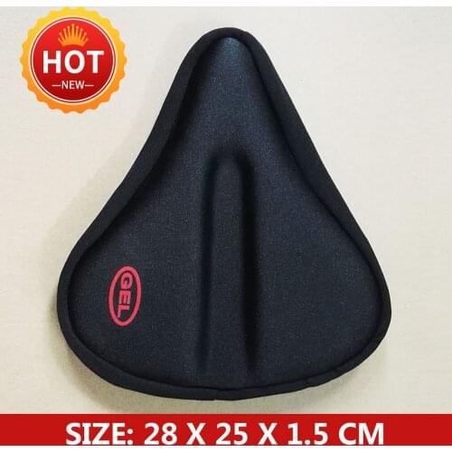 Loss promotion NEW Wider Bicycle Saddle Bike Silicone Silica Gel Cushion Comfortable 3D Soft Pad bike saddle mtb Seat Cover
