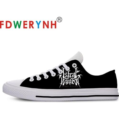 Off white Band Most Influential Metal Bands of All Time Mens Low-top Casual Shoes 3D Pattern Logo Men Shoes