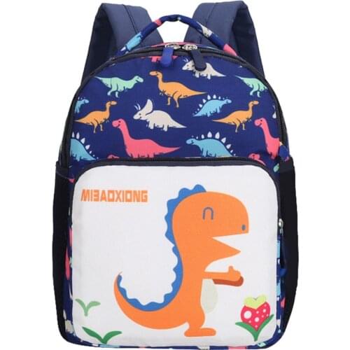 Baby Boys Backpacks Girls Kids Bag Dinosaur Pattern Cartoon Backpack Toddler School Bags Kindergarten Student Canvas Bags