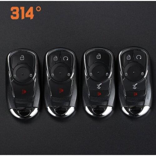 3 Buttons Car Remote Key Smart Key Smart Card Shell One Button Start Replacement Key Shell Suit For Buick New Gl8 Angkor Verano