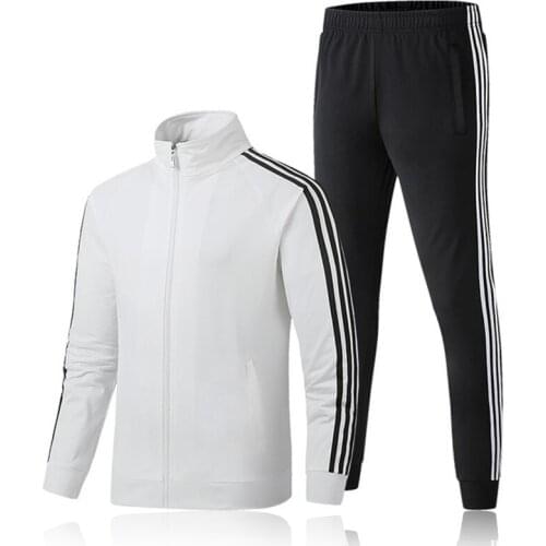 New Tracksuit Men Sets Sweatshirt+Pants Female Casual Zipper Two Pieces Track Suit Couple Sportswear Suits Male Winter Clothing