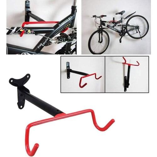 Bicycle Storage Rack Wall Mounted Bike Hanger Hook Solid Steel Bicycle Wall Hanging Hook Heavy Duty Bicycle Racks Fold Down Bi