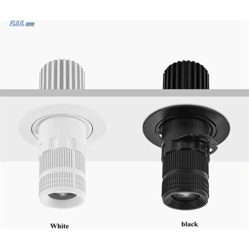 Built-in spotlight led spotlight zoom adjustable focus ceiling ceiling lamp 85V-265V 7W 12W 15W 20W restaurant bar KTV stage