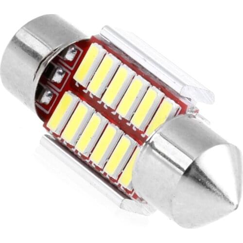 T3ED 1Pc 31mm 4014 12SMD C5W LED Canbus Festoon Dome Lamp Car License Plate Light
