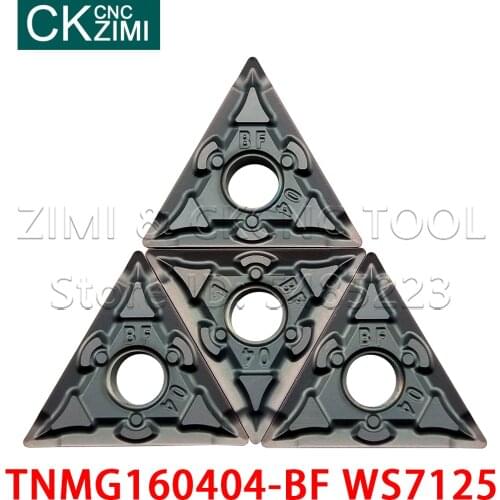 TNMG160404-BF WS7125 Carbide Turning Inserts CNC Lathe Blade Cutting Tools Holder high quality TNMG 160404 for stainless steel