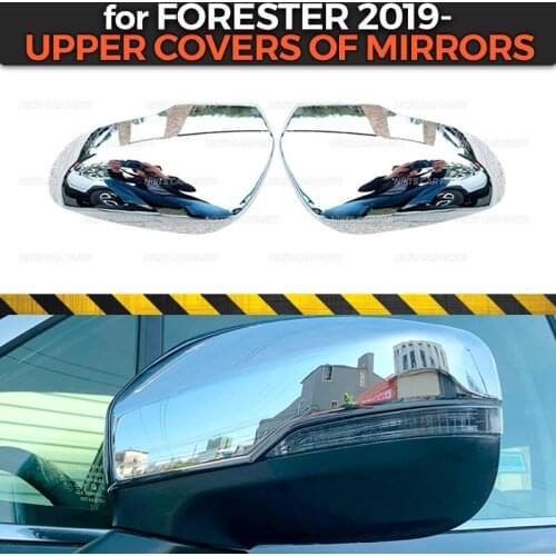 Upper covers of mirrors case for Subaru Forester 2019- ABS plastic 1 set / 2 pcs molding decoration car styling