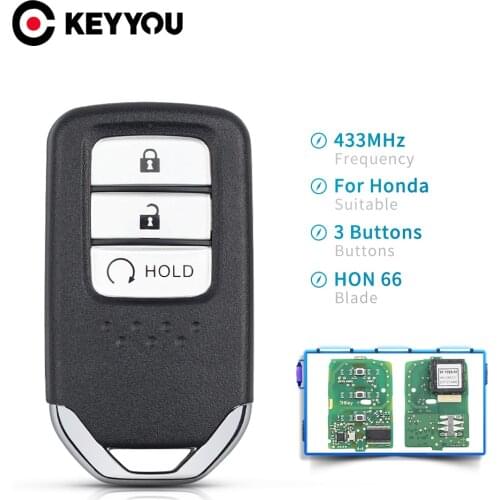 2/5 PCS Replacement Car Remote Key For Honda HRV CRV 2017 2018 KR5V2X ID47Chip 433MHz ASK 3 Buttons Car Accessories Repair Kit