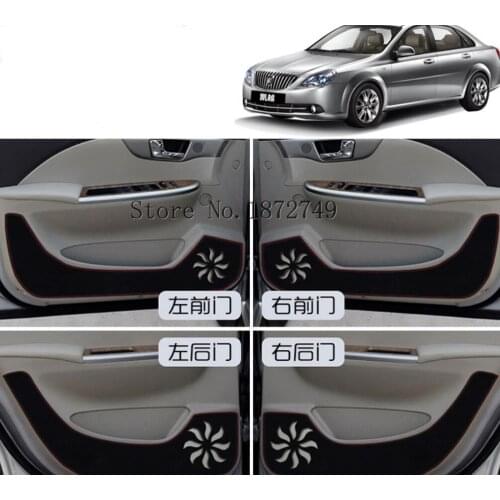 Inner Door protection protective pad kick pad 4pcs For BUICK Excelle 2008 2009 2010 2011 2012 2013 2014 2015 2016 2017 2018