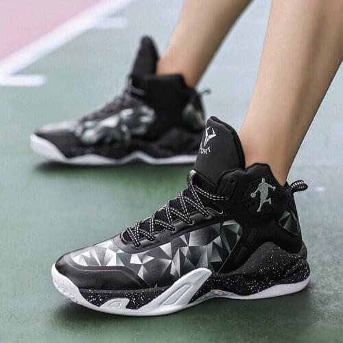 Hot Sale Men Basketball Shoes High-top Women Sports Shoes Comfortable Athletic Training Shoes Lace Up Sneakers Zapatillas Hombre