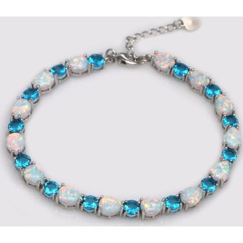 SZ0109 2021 New Arrive Drop Blue Opal AAA Zircon Bracelet Women Fashion Jewelry Gifts