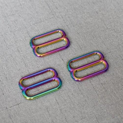 1 Pcs/Pack 25mm Metal Buckle for Bag Backpack Webbing Straps Slider Tri Glide Adjust Buckles Clasps DIY Leather Crafts 25BXK-c