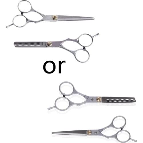 2Pcs Professional Hair Cutting Thinning Scissors Shears Barber Hairdressing Set