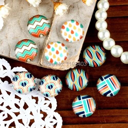 20 pcs MIX 12mm 20mm 25mm 30mm Handmade Round Glass Cabochon beads-Image Glass Cabochon-(HPGC-MIXSS-201-5)
