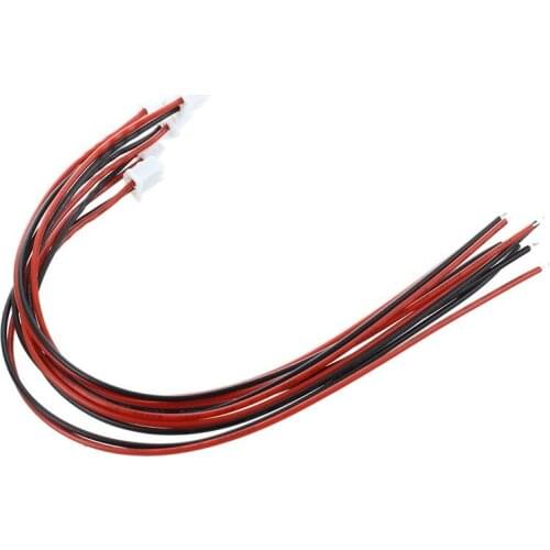 5 Pcs 24 AWG JST XH2.54 2 Pin Plug Connector Wire Cable 20cm Length
