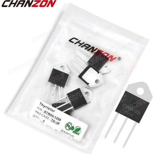 5Pcs BTW69-1200 TO-3P Thyristor Transistor Bipolar Junction BJT Triode Tube Fets DIP 31A 1200V Integrated Circuits
