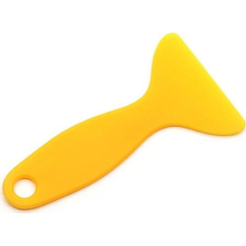 5pc Auto Styling Vinyl Carbon Fiber Window Ice Remover Cleaning Wash Car Scraper With Felt Squeegee Tool Film Wrapping 12x6cm