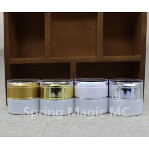 20g White Glass Cream Jars Skin Care Cream jar cosmetic bottle eye cream Mask Makeup Facial care packaging container