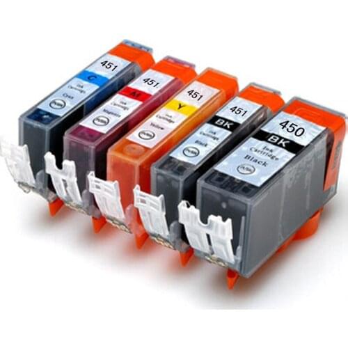Vilaxh10pcs pgi-450 ink Cartridge PGI 450 CLI 451 for Canon IP7240 MG5440 MG5540 MG6440 MG6640 MG5640 MX924 MX724 IX6840 Printer
