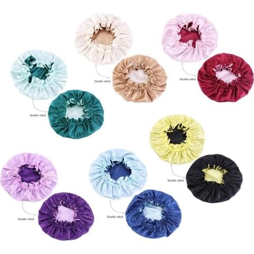 Baby Silky Satin Bonnet Adjustable Sleep Cap Girl Night Turban Children Headwear