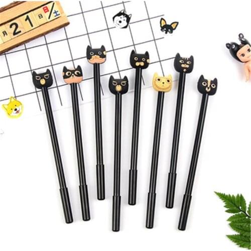 DL South Korea stationery pen cute cartoon cat style neutral pen 0.5mm wholesale Stationery office supplies for students