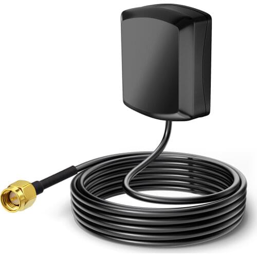 Eightwood Car GPS Active Antenna 1575.42±3 MHz SMA Male Aerial 3m for Boss Jensen GPS Navigation Receiver/System ,for Audi BNW