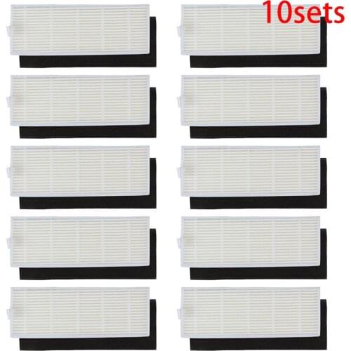 10pcs Sponge+10pcs Filters for ILIFE chuwi ilife A4 A4S A6 Robot Vacuum Cleaner hepa filter Cleaning Robot