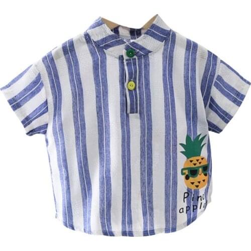 New Children Girls Clothing Summer Baby Boys Clothes Infant Cotton Striped T-Shirt Toddler Fashion Casual Costume