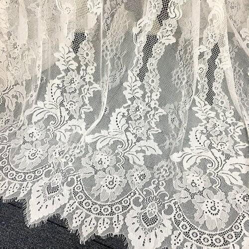 GLace 3M/Lot European retro car bone eyelashes lace fabric clothing fabric material home textile wedding decoration TX1047