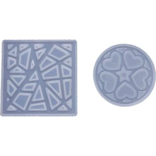 Crystal Epoxy Resin Mold Irregular Love Heart Printing Casting Mould Handmade DIY Crafts Pendant Making Tools