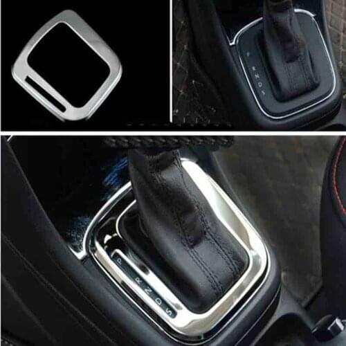 Stainless Steel Gear cover Car Accessories Car-styling For VW Volkswagen Polo 2011-2017 6R LHD