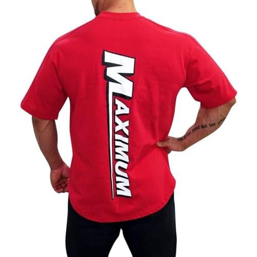 Summer Casual T Shirt Men Gym T Shirt Fitness Bodybuilding Fashion Sport Running Short Sleeve T Shirt Training Loose Workout Top